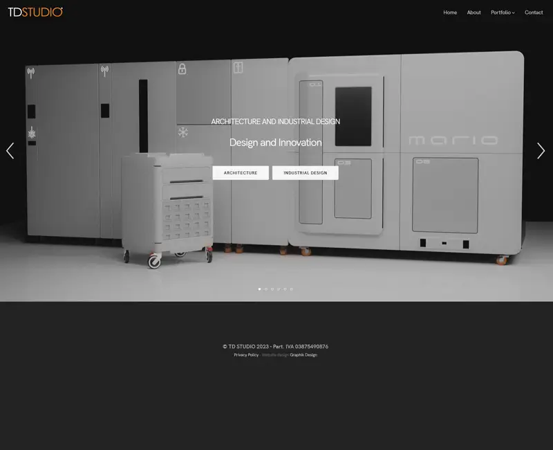 Progetto TD Studio con sito web moderno, design del logo e ottimizzazione SEO avanzata