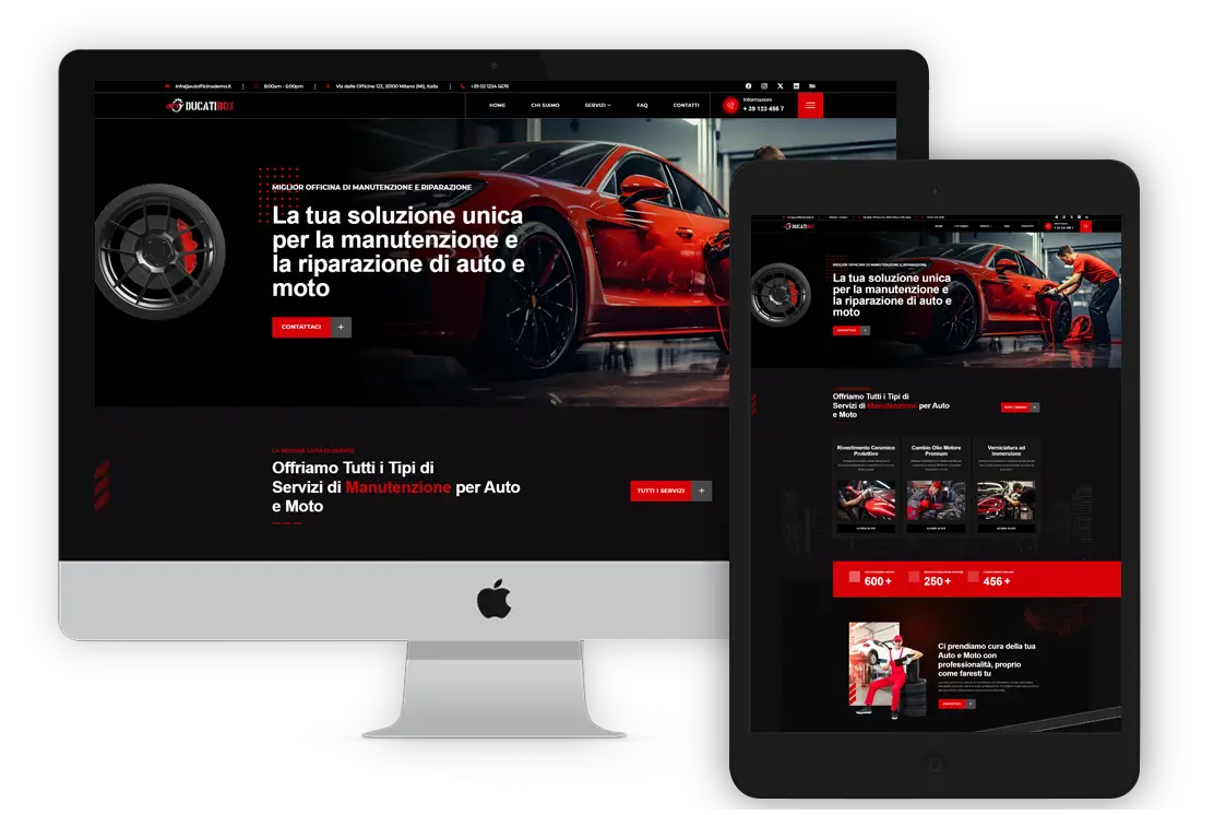 Esempio di sito vetrina per aziende e professionisti - Graphik Design